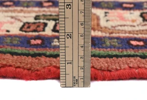 Vintage Rusty Red Floral Tribal 3'3X4'7 Hamedan Persian Rug