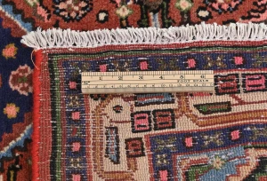 Vintage Rusty Red Floral Tribal 3'3X4'7 Hamedan Persian Rug