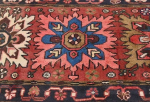 Vintage Red Tribal 2'2X10'5 Heriz Persian Runner Rug