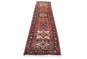 Vintage Red Tribal 2'2X10'5 Heriz Persian Runner Rug