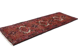 Vintage Red Tribal 2'4X6'2 Karajeh Persian Rug