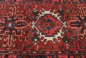 Vintage Red Tribal 2'4X6'2 Karajeh Persian Rug