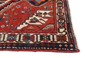 Vintage Red Tribal 5X7 Bakhtiari Persian Rug