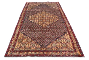 Vintage Purple-navy Tribal 5X9 Ardabil Persian Rug