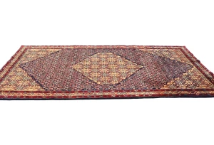 Vintage Purple-navy Tribal 5X9 Ardabil Persian Rug