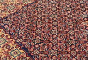 Vintage Purple-navy Tribal 5X9 Ardabil Persian Rug