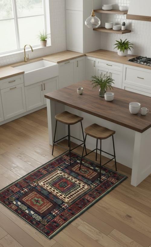 Vintage Red Tribal 5X10 Meshkin Persian Runner Rug