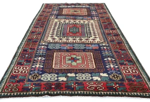 Vintage Red Tribal 5X10 Meshkin Persian Runner Rug