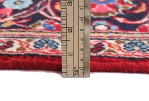 Vintage Red Traditional Floral 5X8 Kashan Persian Rug