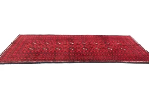 Vintage Red Tribal 4'3X8'6 Balouch Persian Rug