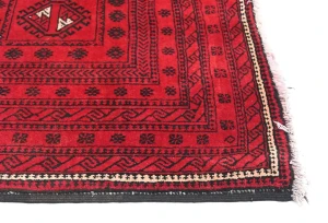 Vintage Red Tribal 4'3X8'6 Balouch Persian Rug