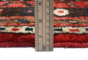 Vintage Red Tribal 3X10 Hamedan Persian Runner Rug