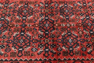 Vintage Red Tribal 3X10 Hamedan Persian Runner Rug