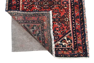 Vintage Red Tribal 2'3X13'5 Hamedan Persian Runner Rug