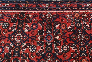 Vintage Red Tribal 2'3X13'5 Hamedan Persian Runner Rug