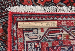 Vintage Red Tribal 2'8X10'5 Hamedan Persian Runner Rug