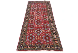Vintage Red Tribal 2'4X6'3 Hamedan Persian Runner Rug