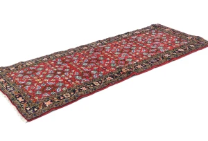 Vintage Red Tribal 2'4X6'3 Hamedan Persian Runner Rug
