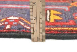 Semi Antique Red Floral 8x10 Heriz Persian Rug