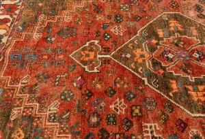 Semi Antique Muted Colors Tribal 6X9 Shiraz Persian Rug