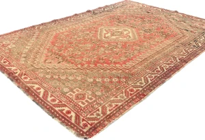 Semi Antique Muted Colors Tribal 5X8 Shiraz Persian Rug