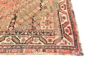 Semi Antique Muted Colors Tribal 5X8 Shiraz Persian Rug