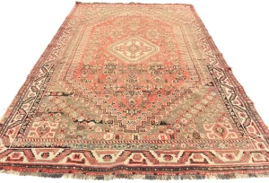 Semi Antique Muted Colors Tribal 5X8 Shiraz Persian Rug