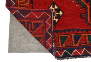 Vintage Red Tribal 5X10 Shiraz Persian Runner Rug