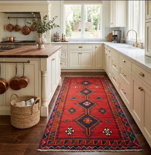 5'0 X 9'11 Hand Knotted Shiraz Persian Wool Runner Rug