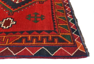 Vintage Red Tribal 5X10 Shiraz Persian Runner Rug