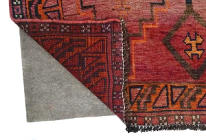 Vintage Purple Tribal 4'4X9'6 Shiraz Persian Runner Rug