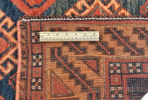 Vintage Red Tribal 4'4X9'3 Shiraz Persian Runner Rug