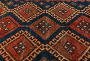 Vintage Red Tribal 4'4X9'3 Shiraz Persian Runner Rug