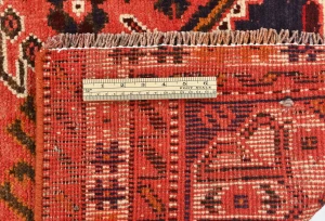 Vintage Red Tribal Geometric 5'9X7'2 Shiraz Persian Rug