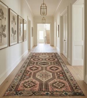 Semi Antique Dark Brown Tribal 5X8 Shiraz Persian Rug