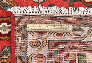 Vintage Red Geometric Tribal 3X5 Hamedan Persian Rug