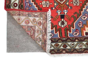 Vintage Red Geometric Tribal 3X5 Hamedan Persian Rug