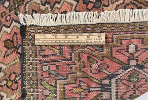 Semi Antique Rusty Pink Tribal 2X3 Karajeh Persian Rug