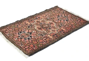 Semi Antique Rusty Pink Tribal 2X3 Karajeh Persian Rug
