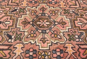 Semi Antique Rusty Pink Tribal 2X3 Karajeh Persian Rug