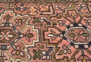 Semi Antique Rusty Pink Tribal 2X3 Karajeh Persian Rug