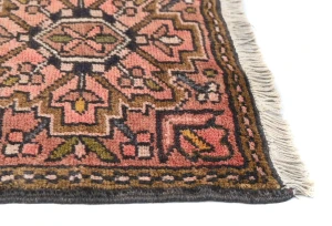 Semi Antique Rusty Pink Tribal 2X3 Karajeh Persian Rug