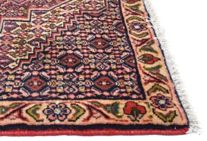Vintage Cream Geometric 2'5X3'2 Bidjar Persian Rug