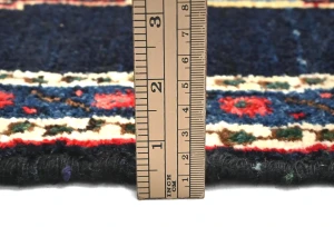 Vintage Red Geometric 2'6X3'5  Hamedan Persian Rug