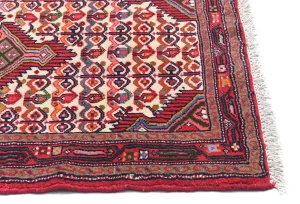 Vintage Cream Tribal 2'7X4'1 Tajabad Persian Oriental Rug