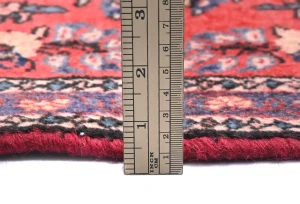 Semi Antique Light Red Floral 2X4 Sarouk Persian Rug