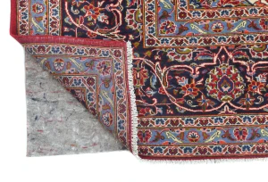 Vintage Red Traditional Floral 10X13 Kashan Persian Rug