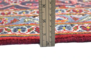 Vintage Red Floral Traditional 8x11 Kashan Persian Rug