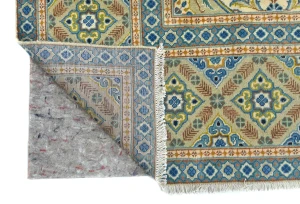 Semi Antique Cream Floral Traditional 9X12 Kashan Persian Oriental Rug