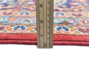 Vintage Red Floral Traditional 8X11 Kashan Persian Rug